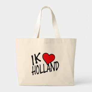 Ik Heart Holland bk jtcnt Jumbo Stoffbeutel