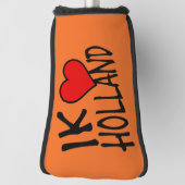 Ik Heart Holland bk on or pccent Golf Headcover (Rotieren 90)