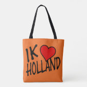 Ik Heart Holland bk on or stccent Tasche (Rückseite)