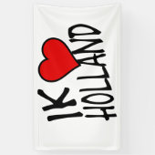 Ik Heart Holland bk on wt bnrcnm Banner (Vertikal)