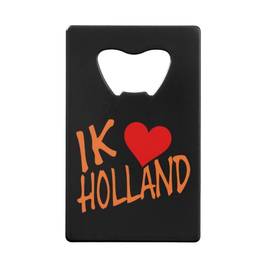 Ik Heart Holland oder auf bk bocnt Geldbeutel Flaschenöffner (Vorderseite)