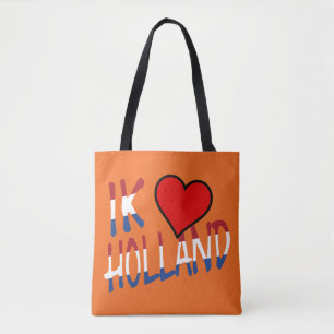 Ik Heart Holland Overlay auf oder auf Tasche