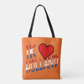 Ik Heart Holland Overlay auf oder auf Tasche (Rückseite)