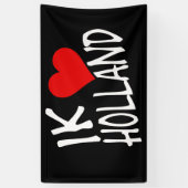 Ik Heart Holland wt auf bk bnrt Banner (Vertikal)