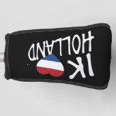 Ik Heartflag Holland, auf bk pccnt Golf Headcover (Vorderseite)