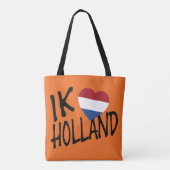 Ik Heartflag Holland bk on oder stcent Tasche (Rückseite)