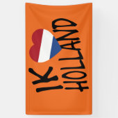 Ik Heartflag Holland bk on or bncnt Banner (Vertikal)