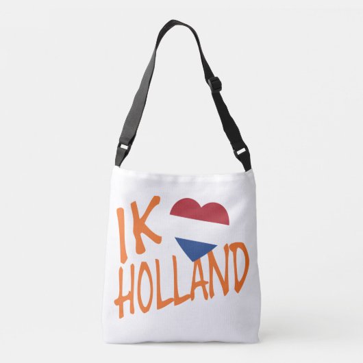 Ik Heartflag Holland oder auf wt cbcnt Tragetaschen Mit Langen Trägern (Rückseite)