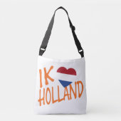 Ik Heartflag Holland oder auf wt cbcnt Tragetaschen Mit Langen Trägern (Vorderseite)