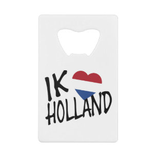 Ik Heartflagge Holland bk auf der Tragfläche Geldbeutel Flaschenöffner