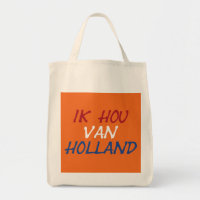 Ik Hou Van Holland Overlay auf orangefarbenem Gtcn