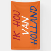 Ik Hou Van Holland überlagern oder abonnieren Banner (Vertikal)