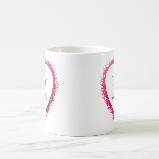 Ik Hou van Jou, i-Liebe Sie auf Holländer im Rosa Kaffeetasse (Mittel)