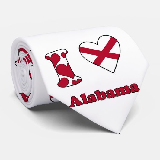 Ik houd van Alabama Krawatte (Gerollt)