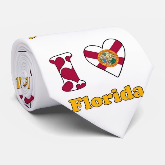 Ik houd van Florida Krawatte (Gerollt)