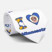 Ik houd van Minnesota Krawatte (Gerollt)