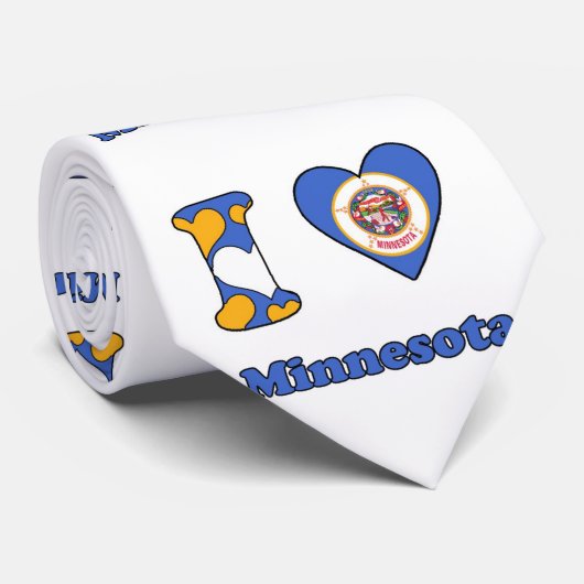 Ik houd van Minnesota Krawatte (Gerollt)