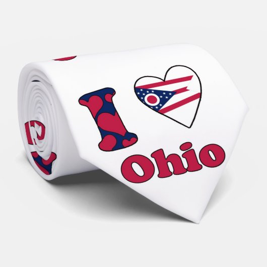 Ik houd van Ohio Krawatte (Gerollt)