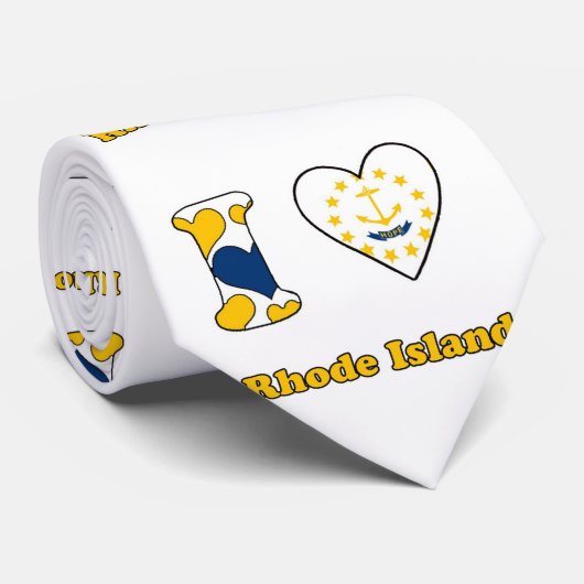 Ik houd van Rhode Island Krawatte (Gerollt)