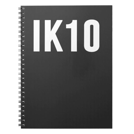 IK, Impact Protection, IK Rating, IK10 Notizblock (Vorderseite)