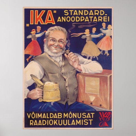 IKA Battery Ad Fine Art Poster (Vorne)
