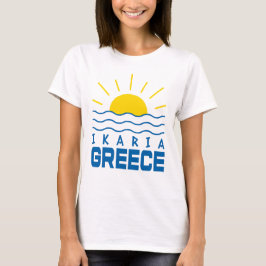 Ikaria Griechenland Sonnenschein und Meereswellen  T-Shirt
