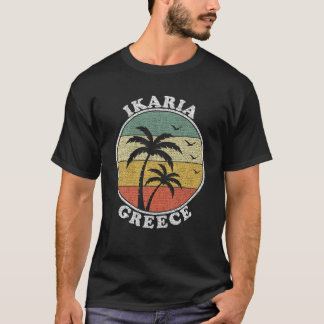 Ikaria Insel Griechenland Urlaub Sommerreise Vinta T-Shirt