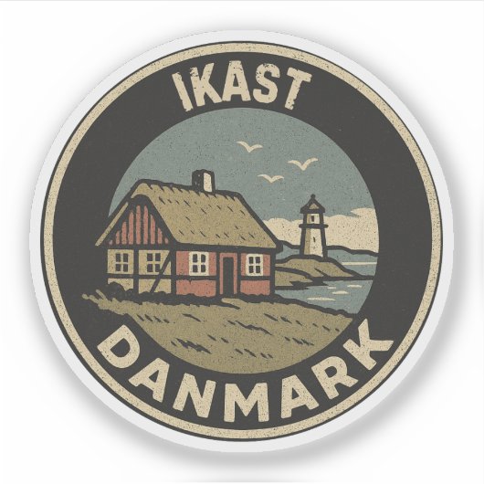 Ikast, Dänemark Aufkleber (Vorderseite)