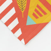 Ikat Aztec: Ethnisch gestreifte Textur Fleecedecke (Ecke)
