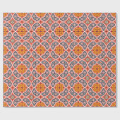 Ikat Aztec: Ethnisch gestreifte Textur Geschenkpapier (Flach)