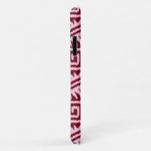 Ikat Aztec Muster - Burgund und Rosa Case-Mate iPhone Hülle (Hinten/Rechts)