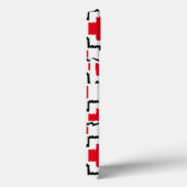 Ikat Aztec Muster - Rot, Schwarz und Weiß Case-Mate iPhone Hülle (Rückseite / Rechts)