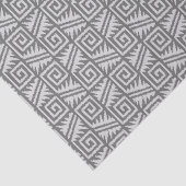 Ikat Aztec Muster - Schatten von Grau/Grau Seidenpapier (Ausschnitt)