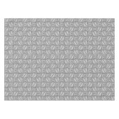 Ikat Aztec Muster - Schatten von Grau/Grau Tischdecke (Vorderseite (Horizontal))