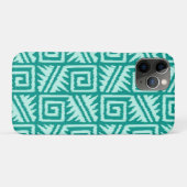Ikat Aztec Muster - Türkis und Aqua Case-Mate iPhone Hülle (Rückseite (Horizontal))