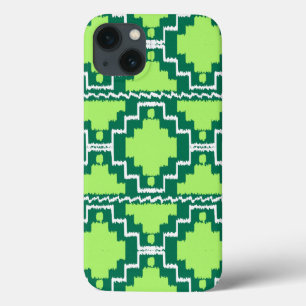 Ikat Aztec Muster - Wald und Limettengrün Case-Mate iPhone Hülle
