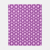 Ikat Aztec Tribal - Amethyst Lila und Violet Fleecedecke (Vorderseite)