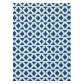 Ikat Aztec Tribal - Indio und hellblau Tischdecke (Vorderseite)