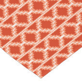 Ikat Aztec Tribal Rust, Orange und Weiß Kurzer Tischläufer (Ecke)