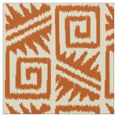 Ikat Azteke - weiche Rost-Orange Stoff (Nahaufnahme)