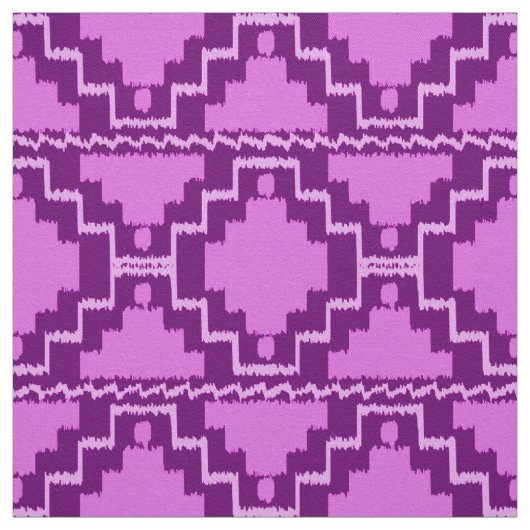 Ikat aztekisches Stammes- - Amethyst Lila und Stoff (Muster)