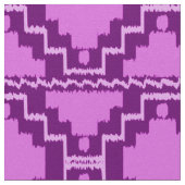 Ikat aztekisches Stammes- - Amethyst Lila und Stoff (Nahaufnahme)