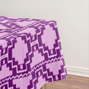 Ikat aztekisches Stammes- - Amethyst Lila und Tischdecke