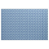 Ikat aztekisches Stammes- - Indigo und hellblaues Stoff (Yard (91,4 cm))