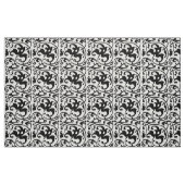 Ikat Blumendamast - Weiß und Schwarzes Stoff (Fat Quarter (45,7 x 55,9 cm))