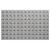 Ikat Blumendamast - Weiß und Schwarzes Stoff (Yard (91,4 cm))