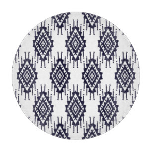 Ikat Boho Aztec Textil Motiv Schneidebrett