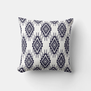 Ikat Boho Aztec Textile Motif Kissen