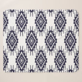 Ikat Boho Aztec Textile Motif Sherpadecke (Vorderseite (Horizontal))