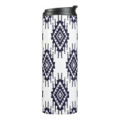 Ikat Boho Aztec Textile Motif Thermosbecher (Nach links gedreht)